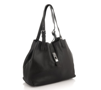 Кожаная сумка Giorgio Ferretti (Италия) черная GF2020748Ablack