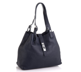 Кожаная сумка Giorgio Ferretti (Италия) темно-синяя GF2020748Adblue