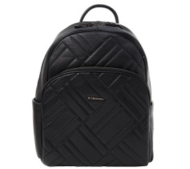 Женский кожаный рюкзак Giorgio Ferretti (Италия) черный GF2021775Ablack