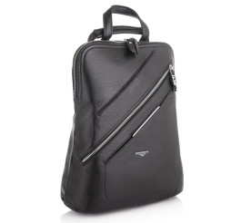 Женский кожаный рюкзак Giorgio Ferretti (Италия) черный GF35534Bblack