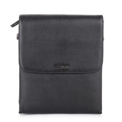Мужская кожаная сумка Giorgio Ferretti (Италия) черная GF5416-4Ablack – Фото 1