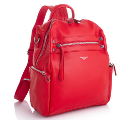 Женский кожаный рюкзак Giorgio Ferretti (Италия) красный GF6006Bred