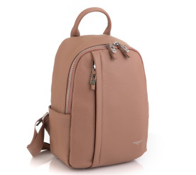 Женский кожаный рюкзак Giorgio Ferretti (Италия) пудра GF6101Cpink