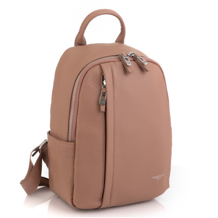 Женский кожаный рюкзак Giorgio Ferretti (Италия) пудра GF6101Cpink – Фото 1