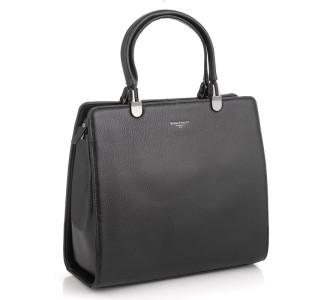 Кожаная женская сумка Giorgio Ferretti (Италия) черная GF617-2Ablack