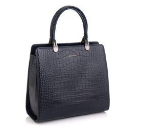 Кожаная женская сумка Giorgio Ferretti (Италия) синяя GF617-2Bblue
