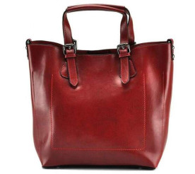 Кожаная женская сумка Grays красная GR3-6103R
