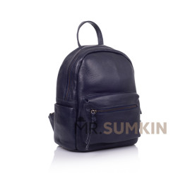 Кожаный рюкзак GRAYS синий GR3-8020BL-BP