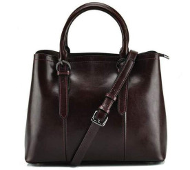 Кожаная женская сумка Grays коричневая GR3-857B