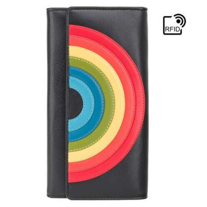 Женский кошелек Visconti (Black Rainbow) черный – Фото 1