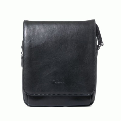 Кожаная сумка через плечо Katana (Франция) черная k39112-1 – Фото 1