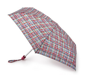 Зонт женский Fulton Tiny-2 L501 Watercolour Check (Клетка)