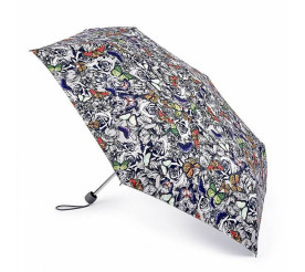 Зонт женский Fulton Superslim-2 L553 Butterfly N Roses (Бабочки на розах)