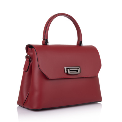 Кожаная женская сумка Virginia Conti (Италия) красная L8810red – Фото 1