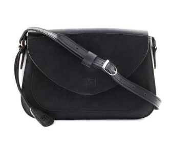 Кожаная сумка Level Долька черная