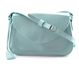 Кожаная сумка Level Долька мятная