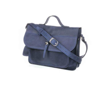 Кожаная сумка Level Фейк синяя Кожаная сумка Level Фейк синяя