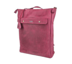 Кожаный рюкзак Level "Хам" бордовый