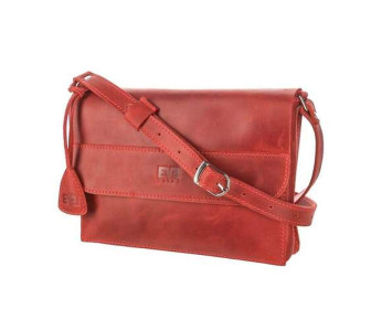 Кожаная сумка Level Карман красная Кожаная сумка Level Карман красная