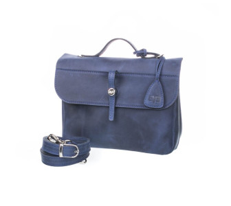 Кожаная сумка Level Лира синяя Кожаная сумка Level Лира синяя