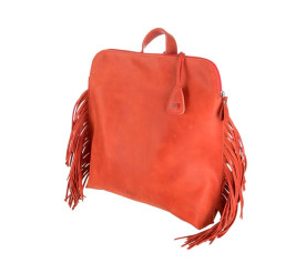 Кожаный рюкзак Level "Пеликан" красный