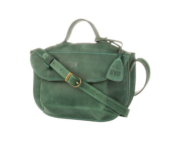 Кожаная сумка Level Сфера зеленая Кожаная сумка Level Сфера зеленая