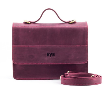 Кожаная сумка Level Тами бордовая