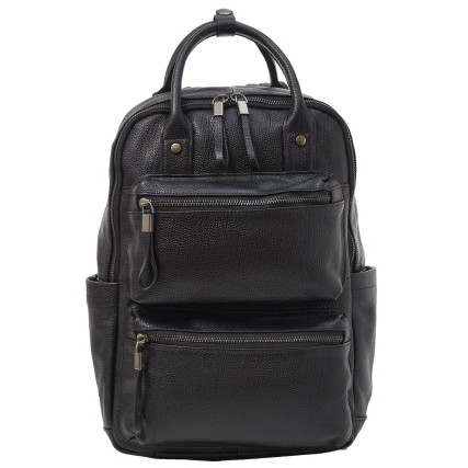 Мужской кожаный рюкзак Buffalo Bags черный M2262A – Фото 1