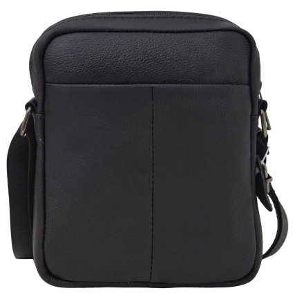 Мужская кожаная сумка Buffalo Bags черная – Фото 1
