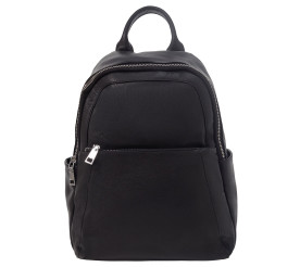 Женский кожаный рюкзак Mike Browen черный MB2266black