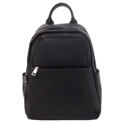 Женский кожаный рюкзак Mike Browen черный MB2266black – Фото 1