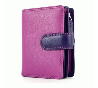 Женский кожаный кошелек Visconti розовый