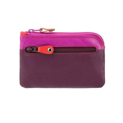 Ключница VISCONTI кожаная RB69 PLUM M бордовая – Фото 1