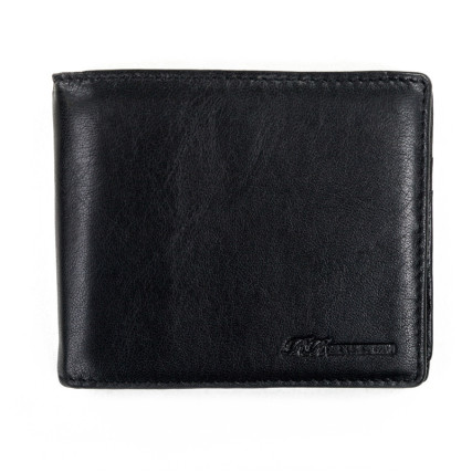 Мужской кожаный кошелек RUFF RYDER черный – Фото 1