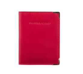 Обложка кожаная для автодокументов и id-паспорта VISCONTI красная TC5 RED