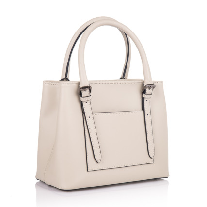 Кожаная женская бежевая сумка Virginia Conti (Италия) VC01360beige – Фото 1