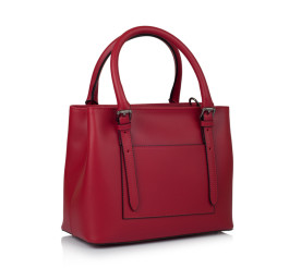 Кожаная женская сумка Virginia Conti (Италия) красная VC01360red