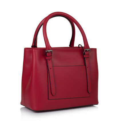 Кожаная женская сумка Virginia Conti (Италия) красная VC01360red – Фото 1