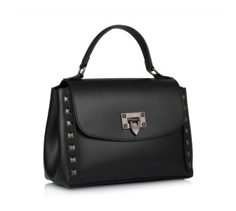 Кожаная женская сумка Virginia Conti (Италия) черная VC01367black