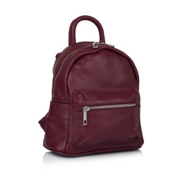 Женский кожаный рюкзак Virginia Conti (Италия) бордовый VC01383bordo