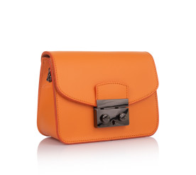 Кожаная женская сумка Virginia Conti (Италия) оранжевая VC01385orange