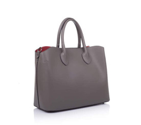 Кожаная женская сумка Virginia Conti (Италия) темно-серая VC01387dgrey