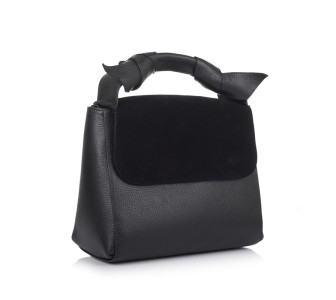 Кожаная женская сумка Virginia Conti (Италия) черная VC01547black Кожаная женская сумка Virginia Conti (Италия) черная VC01547black