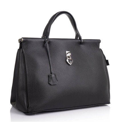 Кожаная женская сумка Virginia Conti (Италия) черная VC02793black – Фото 1