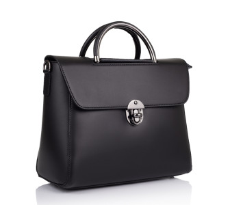 Кожаная женская сумка Virginia Conti (Италия) черная VC1167black Кожаная женская сумка Virginia Conti (Италия) черная VC1167black