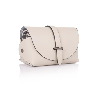 Кожаная женская сумка Virginia Conti (Италия) бежевая VC1325beige