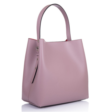 Кожаная женская сумка Virginia Conti (Италия) лиловая VC01341lilac – Фото 1