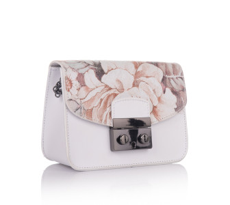 Кожаная женская сумка Virginia Conti (Италия) белая VC1385multi6