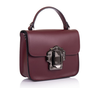 Кожаная женская сумка Virginia Conti (Италия) бордовая VC1516bordo Кожаная женская сумка Virginia Conti (Италия) бордовая VC1516bordo