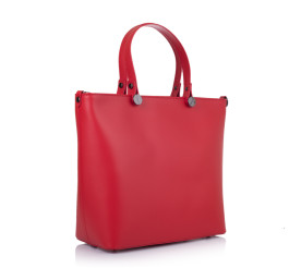 Кожаная женская сумка Virginia Conti (Италия) красная VC1545red